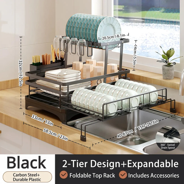 QuickFold Pull-Out Kitchen Rack