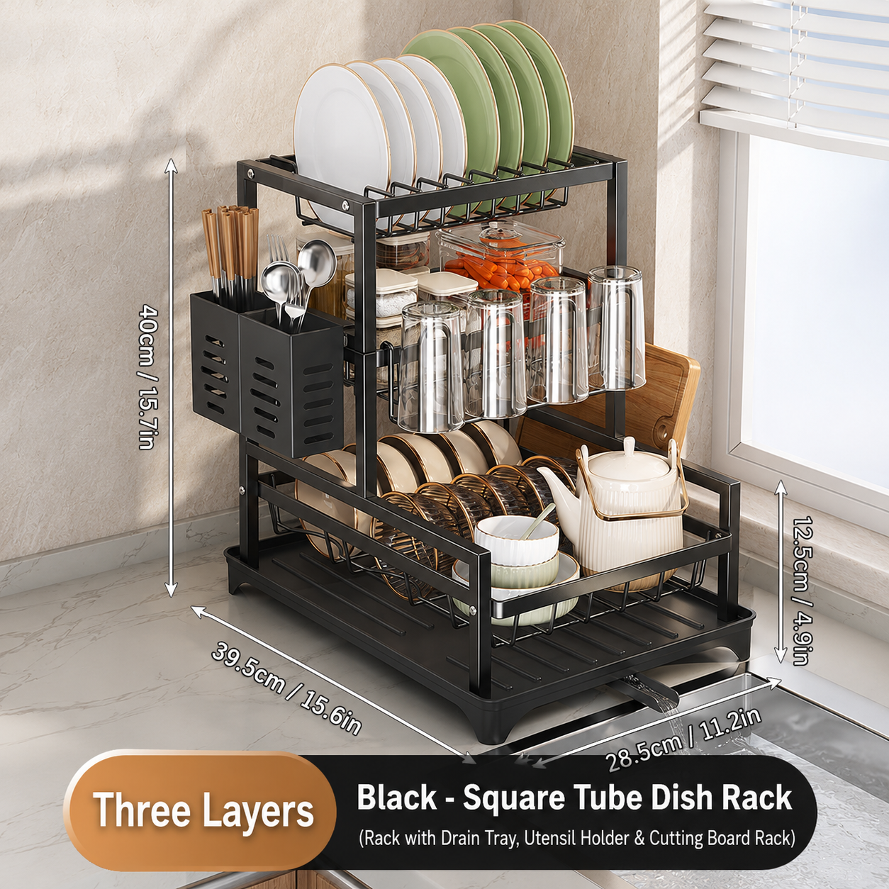 QuickFold Pull-Out Kitchen Rack