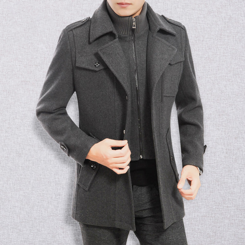 Heritage Classic Tweed Business Overcoat
